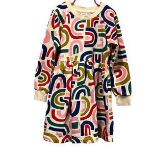 Hanna Andersson French Terry Rainbow Print Dress, 120 (6-7 yrs)